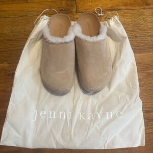 Jenni Kayne Shearling Lined Mocc Size 37 Natural